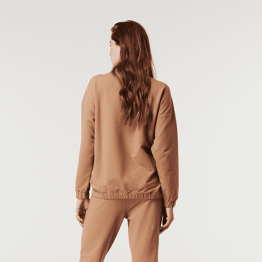 SUPERMOM Pullover Melange Tigers Eye
