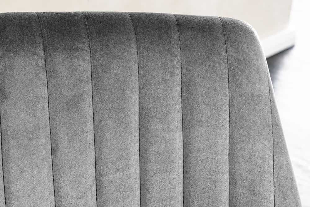 Drehbarer Sessel LOUNGER grau gold Samt Modern Design