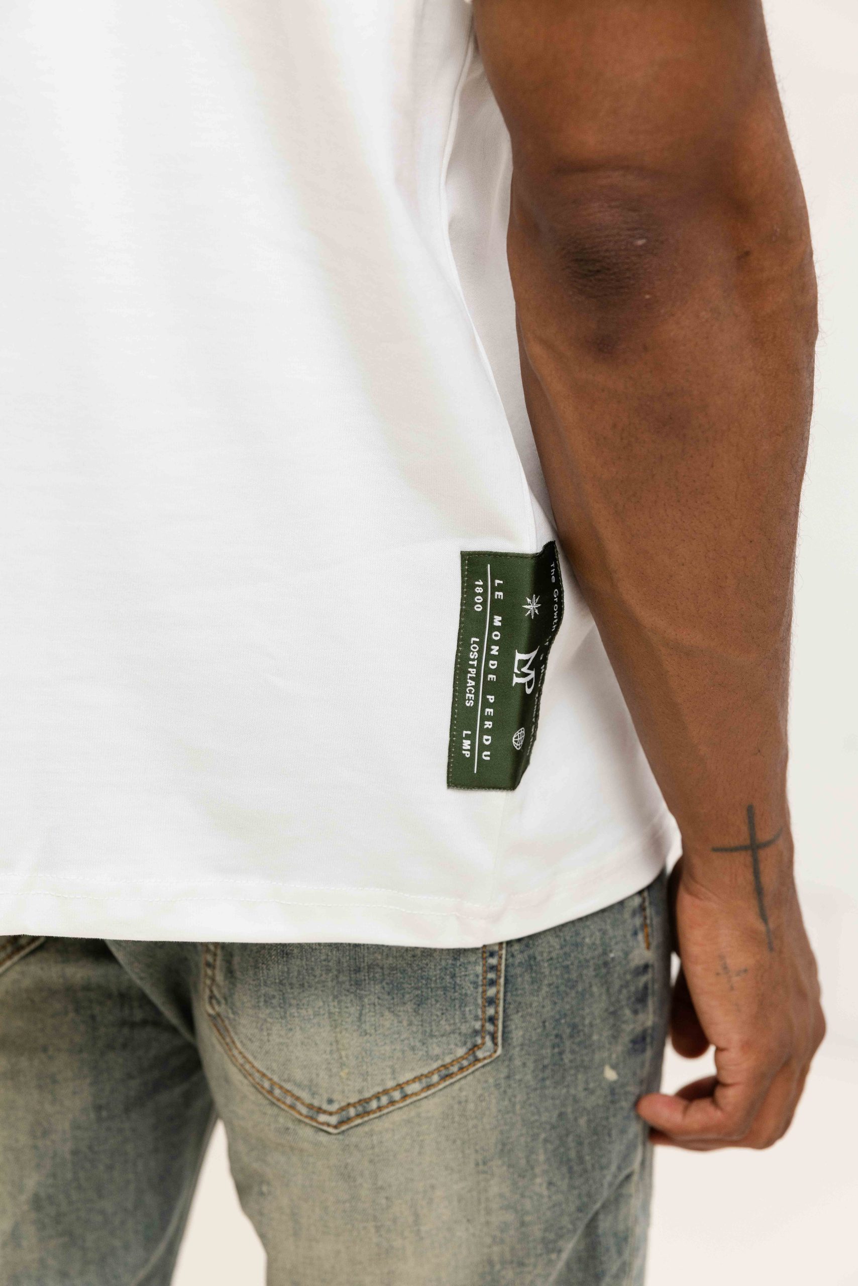 Le Monde Perdu Corlus Florida T-Shirt Heren Gebroken Wit