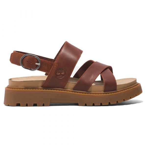 Timberland Clairemont Way Cross Strap Sandals Castanho EU 40 Mulher