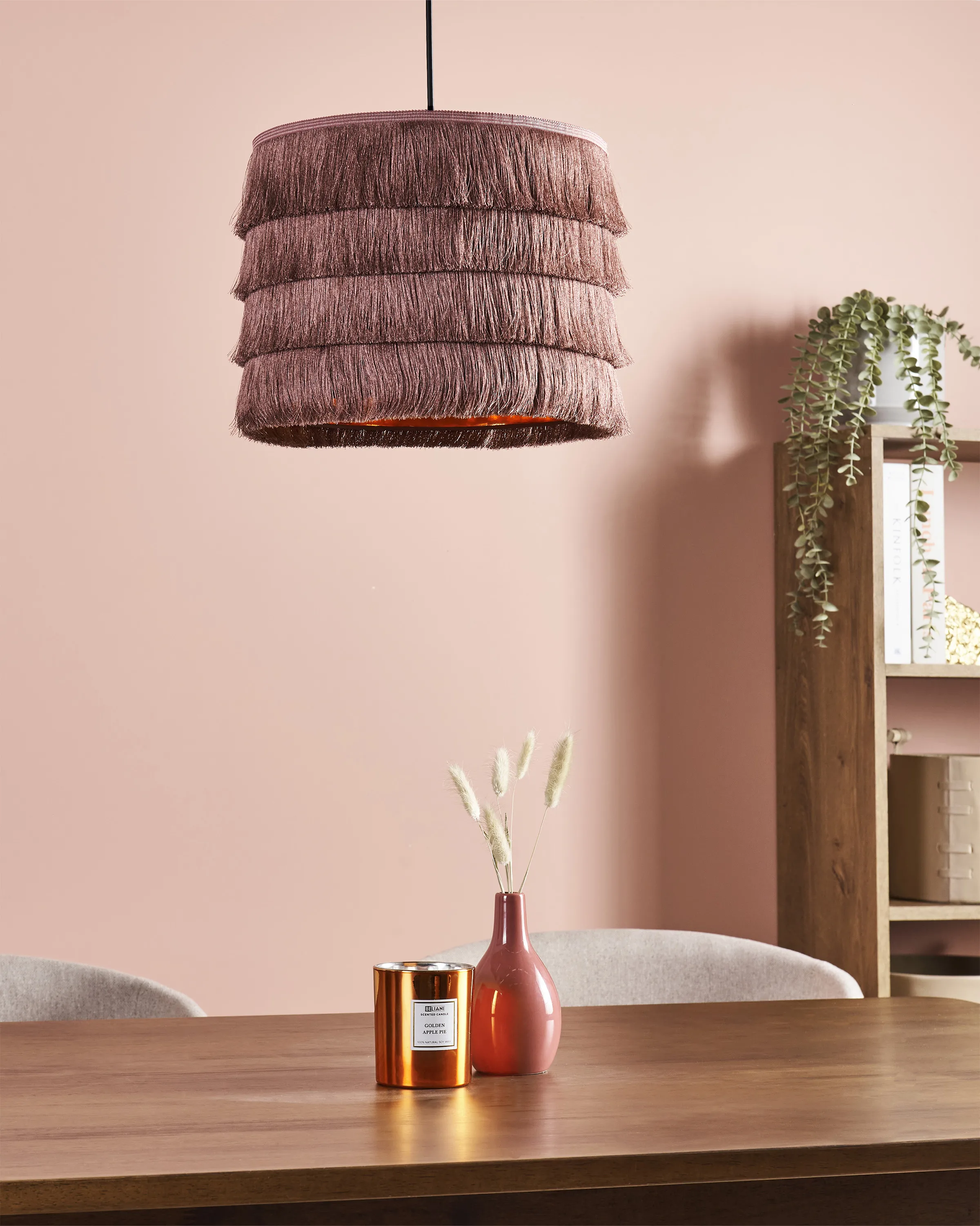Hanglamp SUAPURE Stof Roze