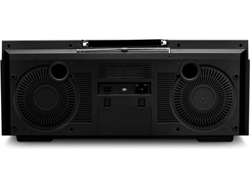 Medion Radio/CD-Player LIFE P66538 Retro-Boombox Schwarz Retro-Kassettendeck mit DAB  und Bluetooth