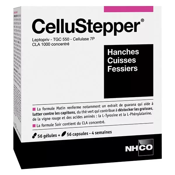 NHCO Cellustepper para quadris, coxas e glúteos - 56 cápsulas + 56 cápsulas gelatinosas