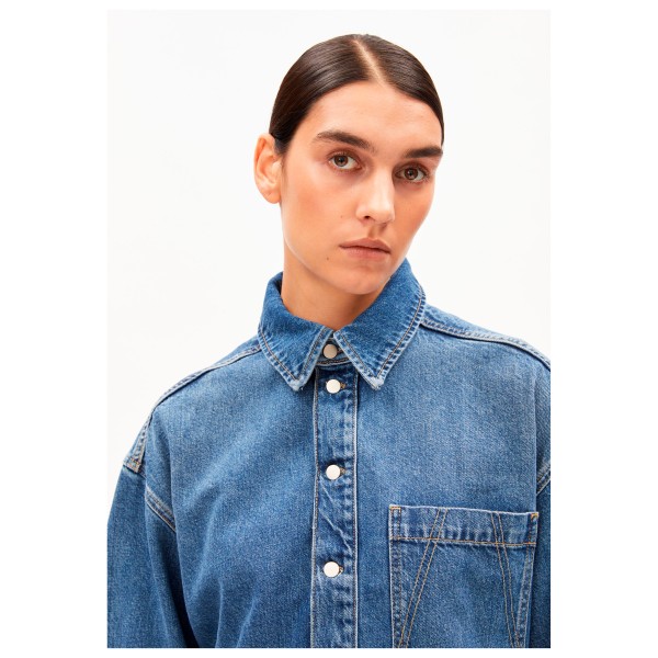 ARMEDANGELS - Women's Oversized Denim Shirt Dress - Robe