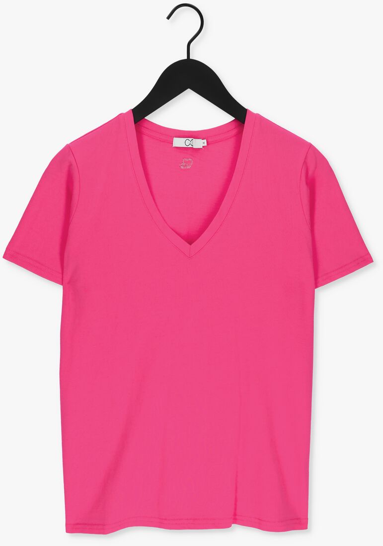 CC HEART roze cc heart t-shirt organic cotton v-neck tshirt