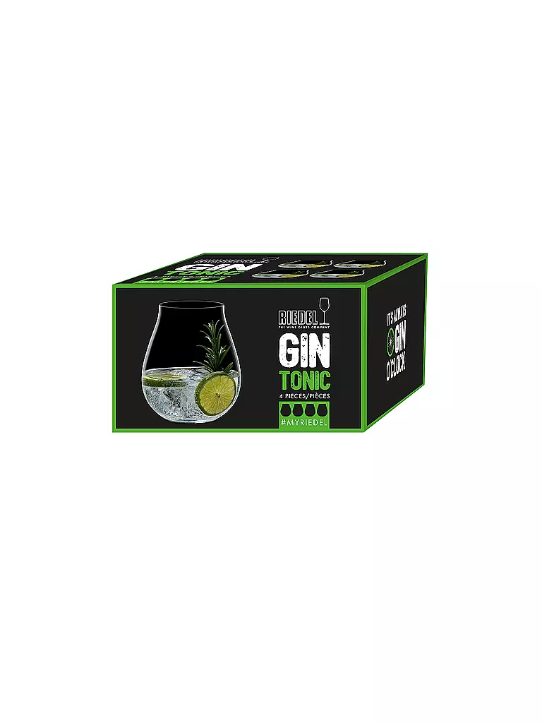 RIEDEL Gin Tonic Glas 4er Set 762ml transparent