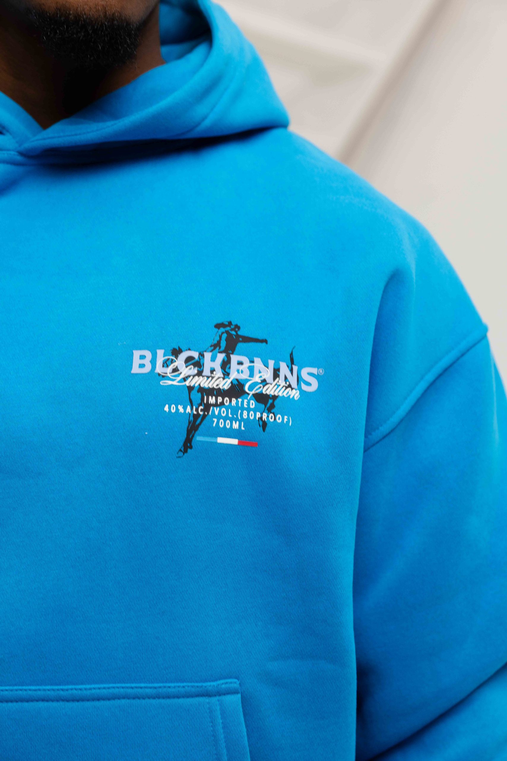 Black Bananas Liquid Hoodie Heren Blauw