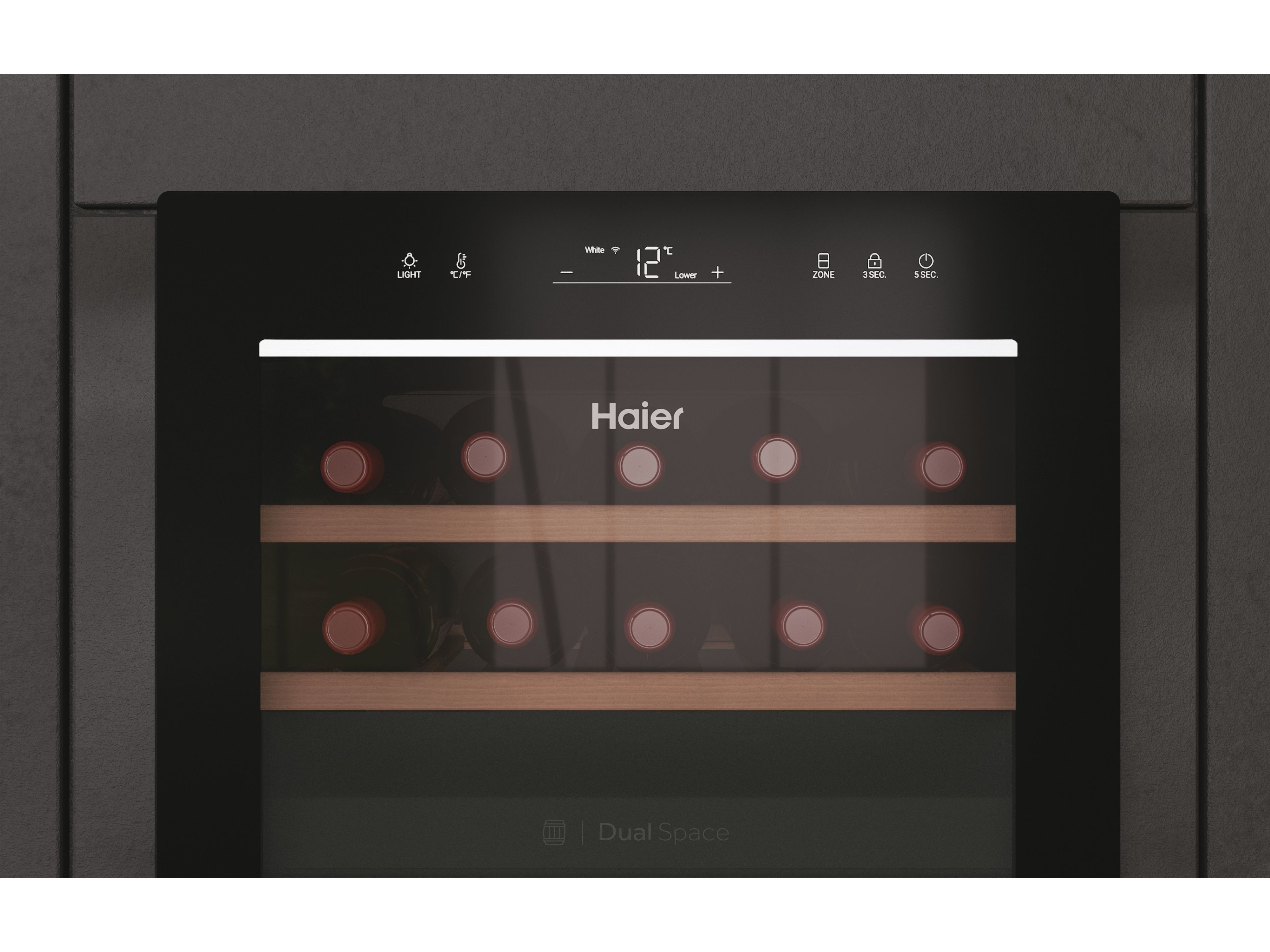 CAVE DE VINHOS HAIER HWS42GDAU1 GREY 42 GARRAFAS