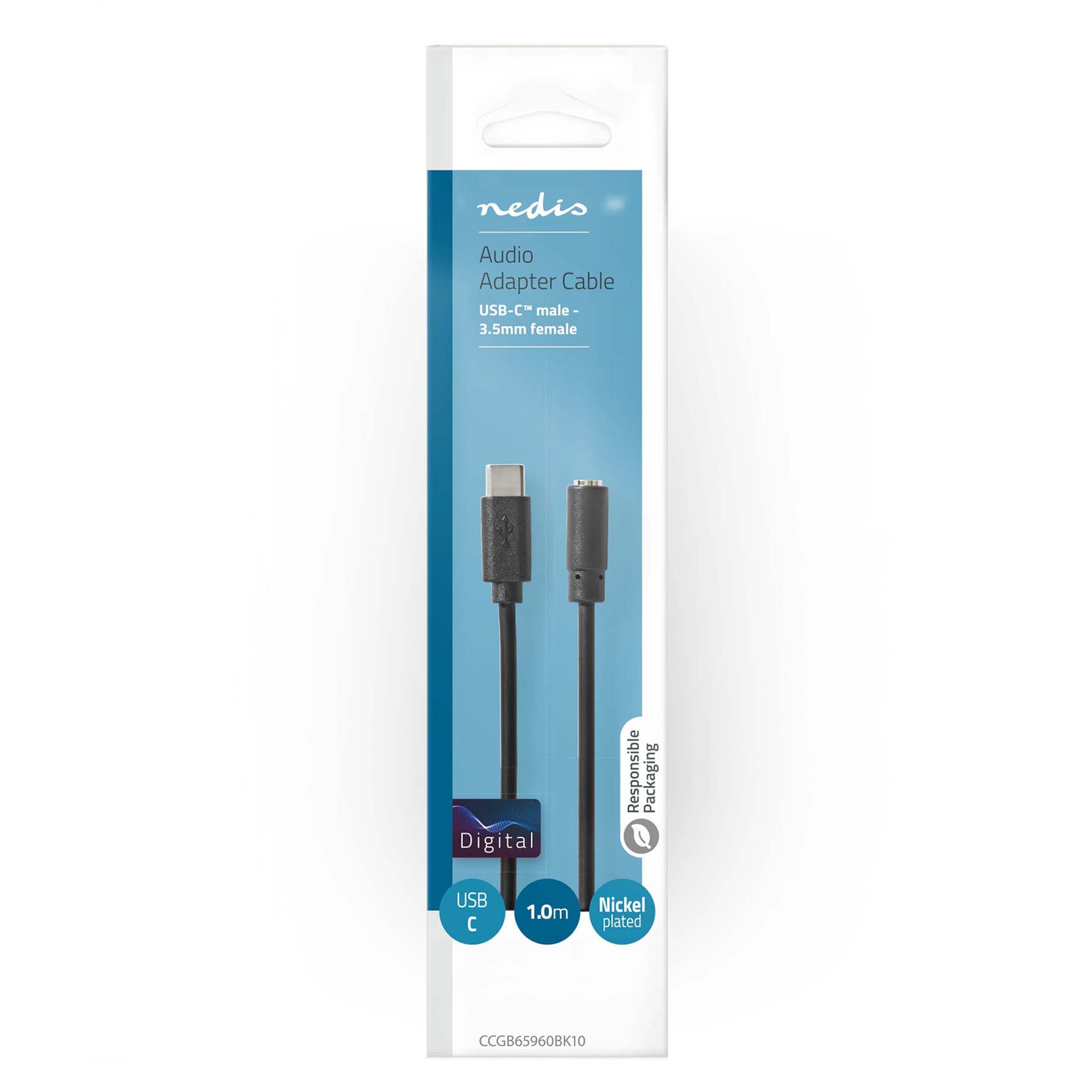 Nedis Adapterkabel med USB-C til 3,5-mm 1 m