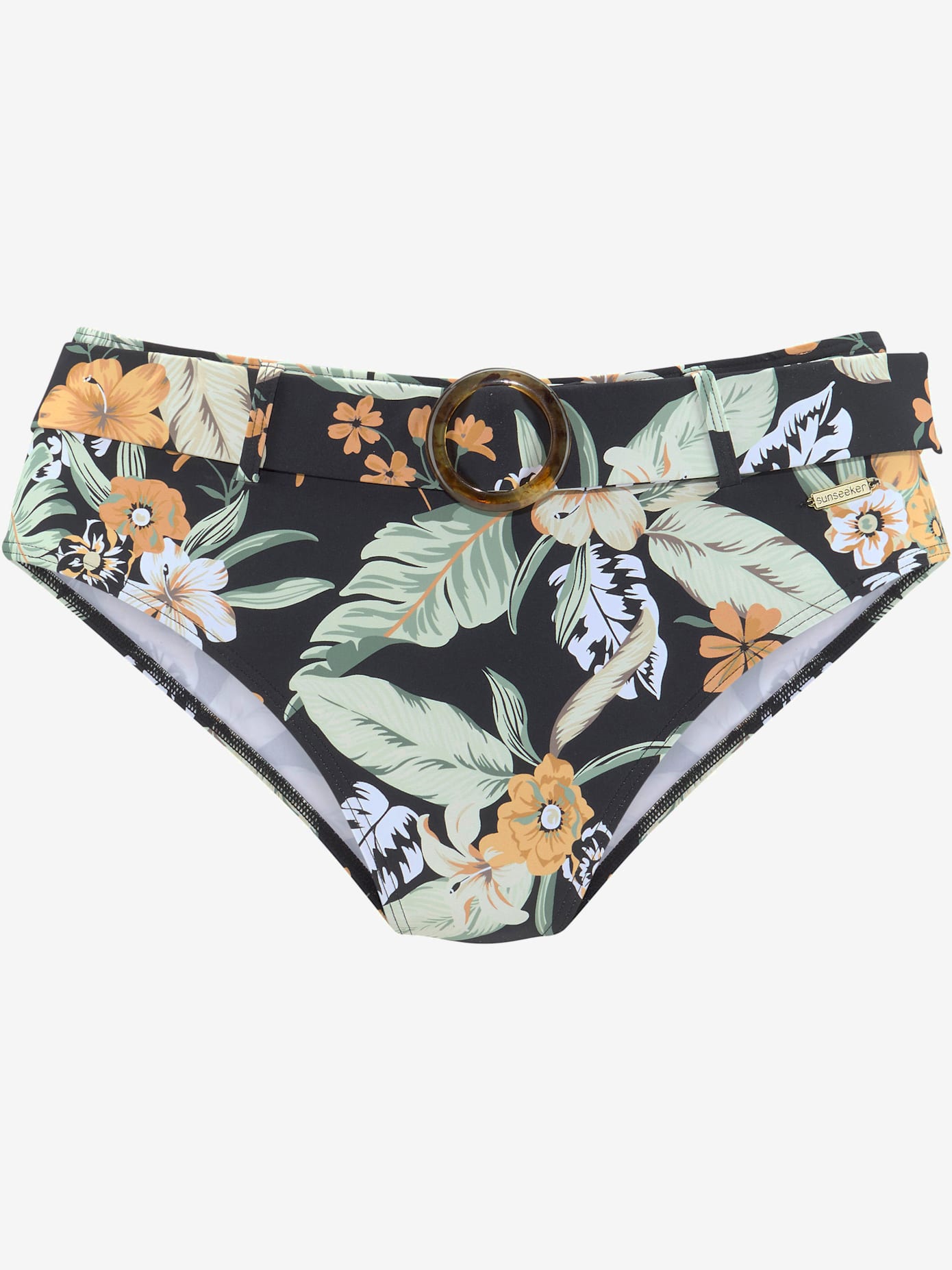Bas de maillot de bain taille haute imprimé tropical tendance