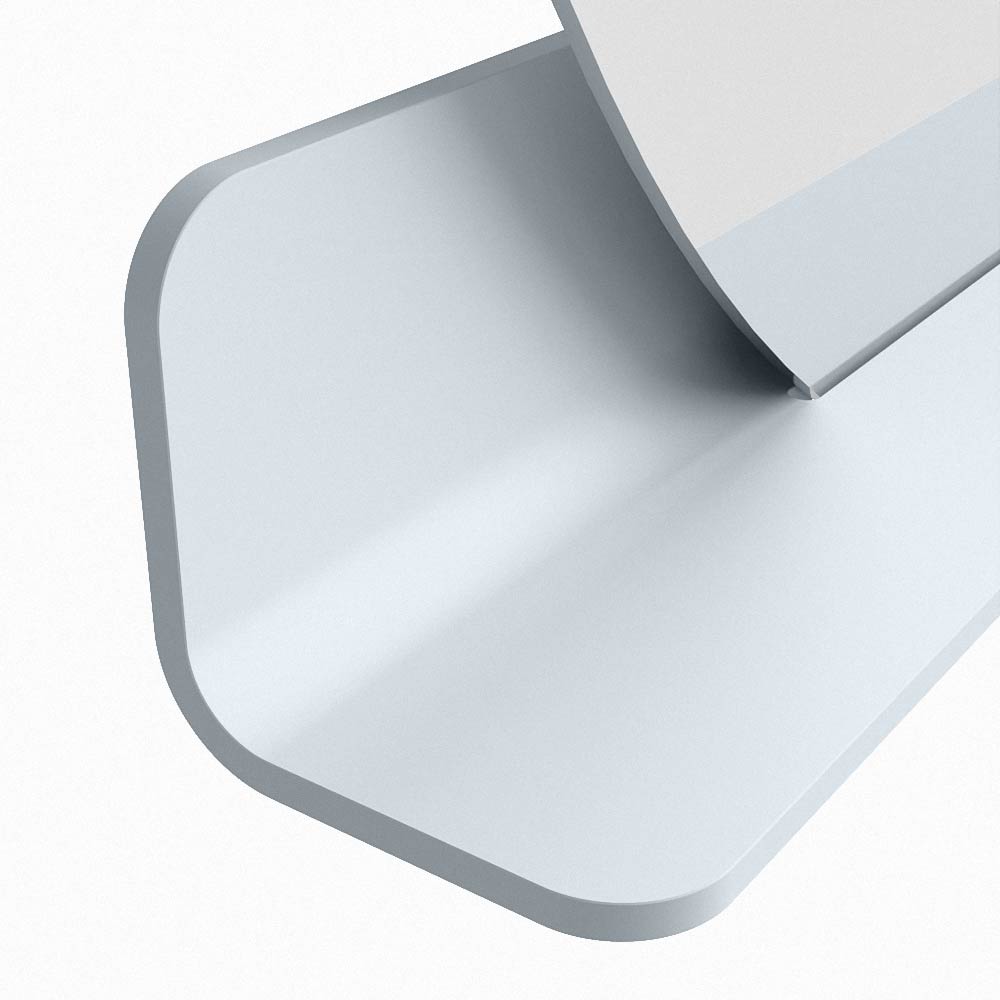 Mondiaz Spot spiegel rond Ø110cm met planchet clay