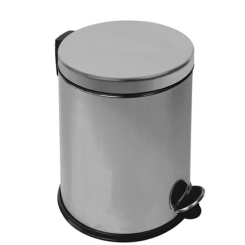 Poubelle acier inox à pédale 12L vernis Medial