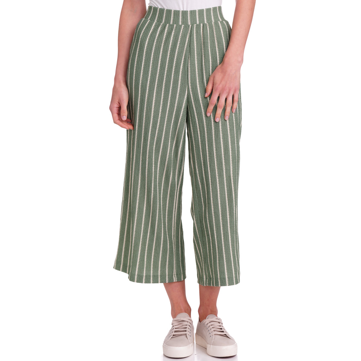 Gina Benotti Damen Culotte mit strukturiertem Material grün