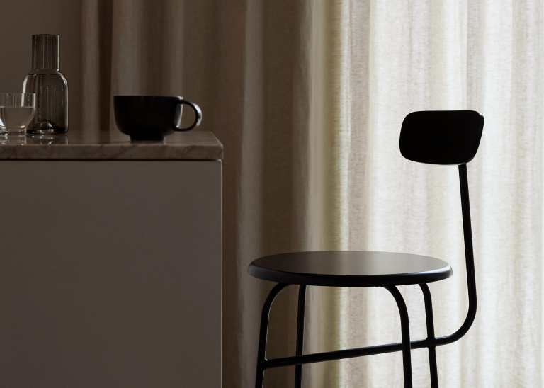 Audo Copenhagen Afteroom Counter barkruk H92 leder Dunes Cognac 21000
