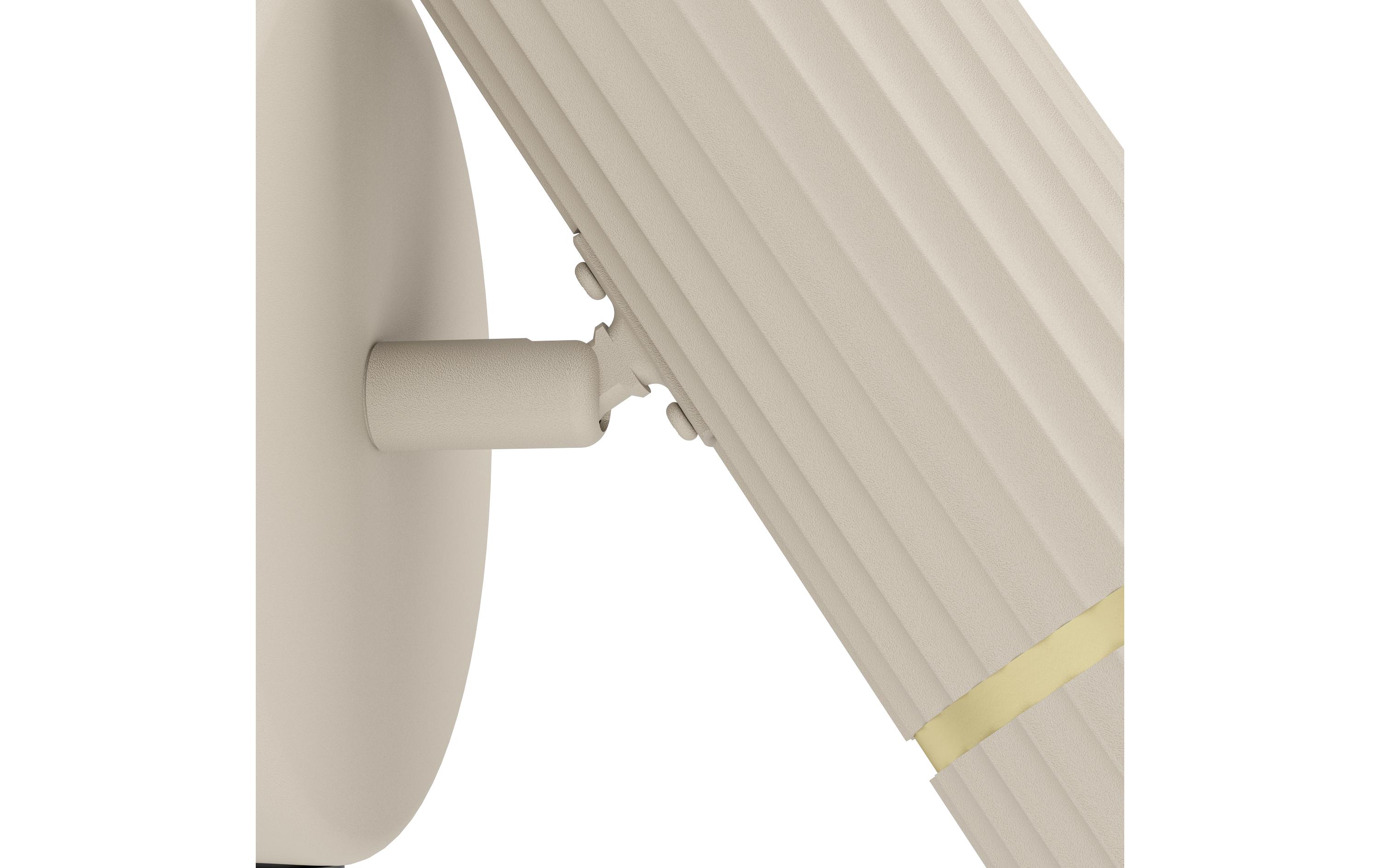 Wandleuchte CAMINIA GU10 1 x 4.7WLED Wandleuchte mit GU10-Fassung und Wippschalter, sandfarben mit Messingakzenten