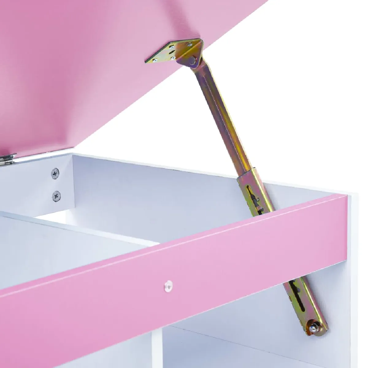 Helloshop26 Bureau enfant inclinable rose - Réglable