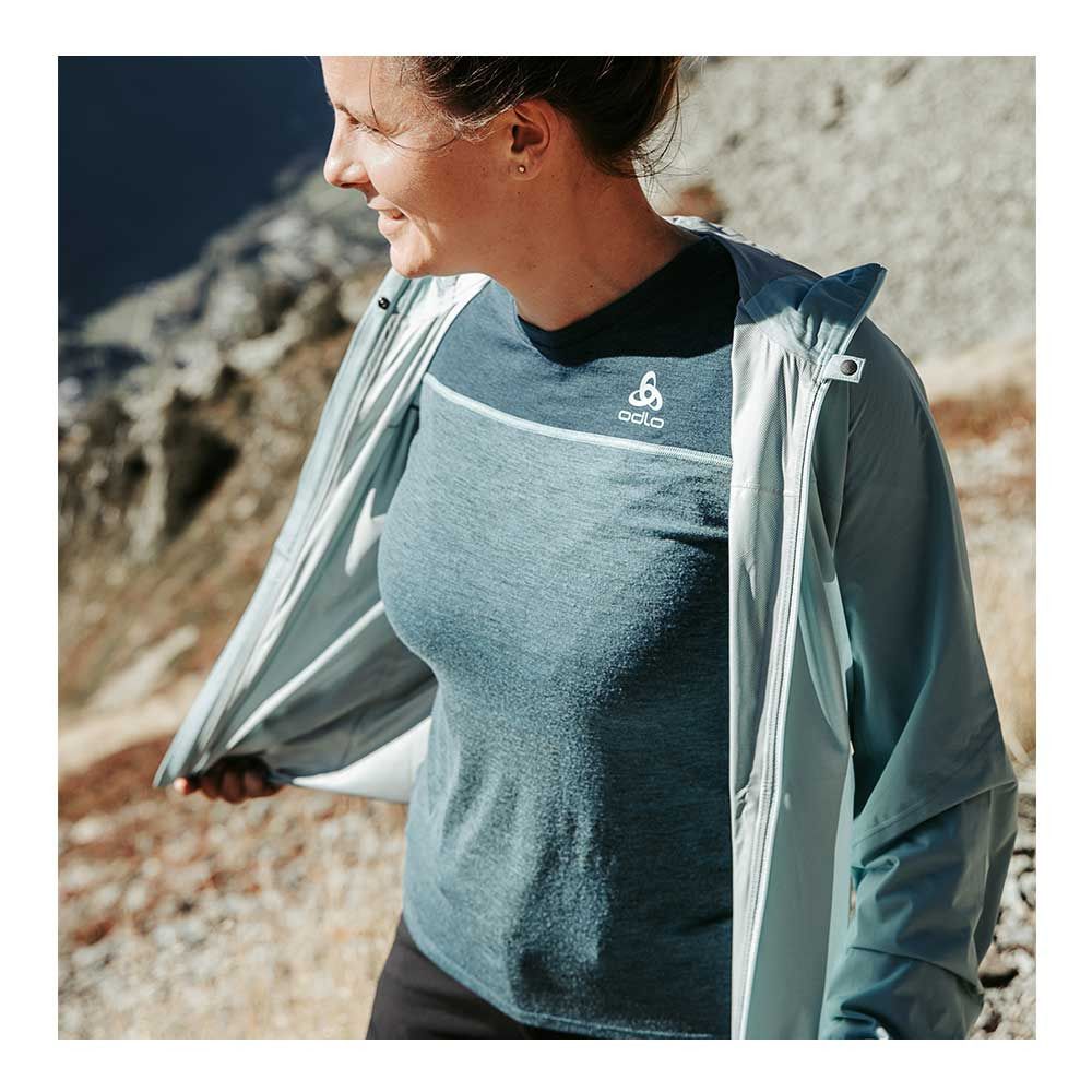 Odlo REVELSTOKE PW 150 - Sous-couche Femme blue wing teal melange - polynya