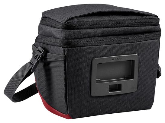 Sacoche de guidon Vaude OnTour Box (KLICKfix ready) Noir/carmine