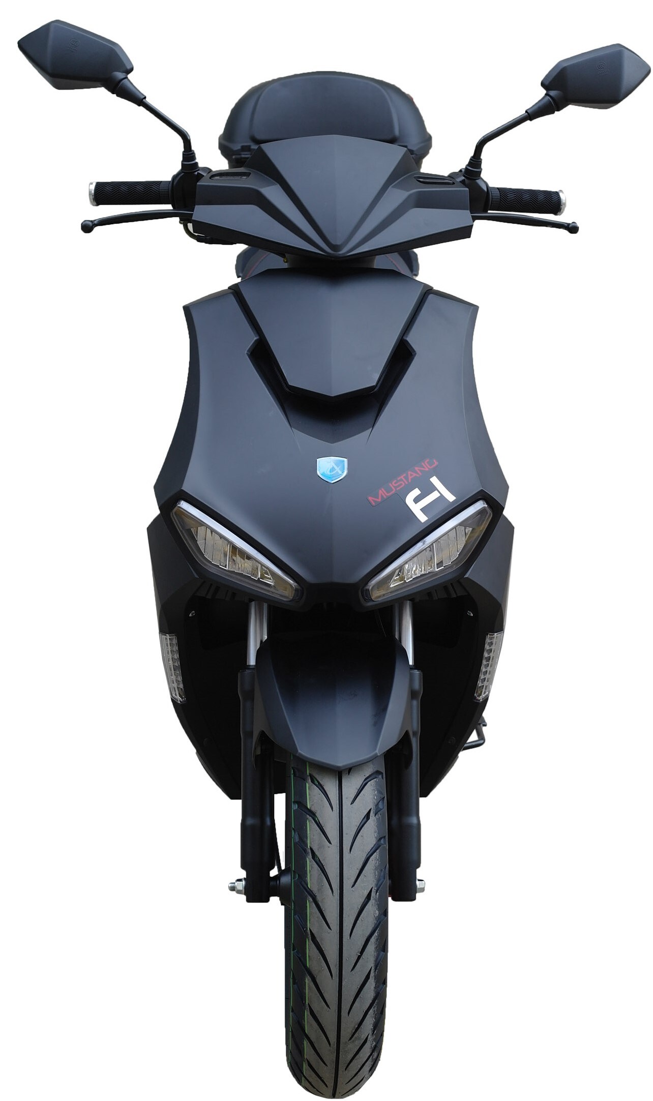 Alpha Motors Motorroller Mustang FI 125 ccm 85 kmh EURO 5 mattschwarz inkl. Topcase