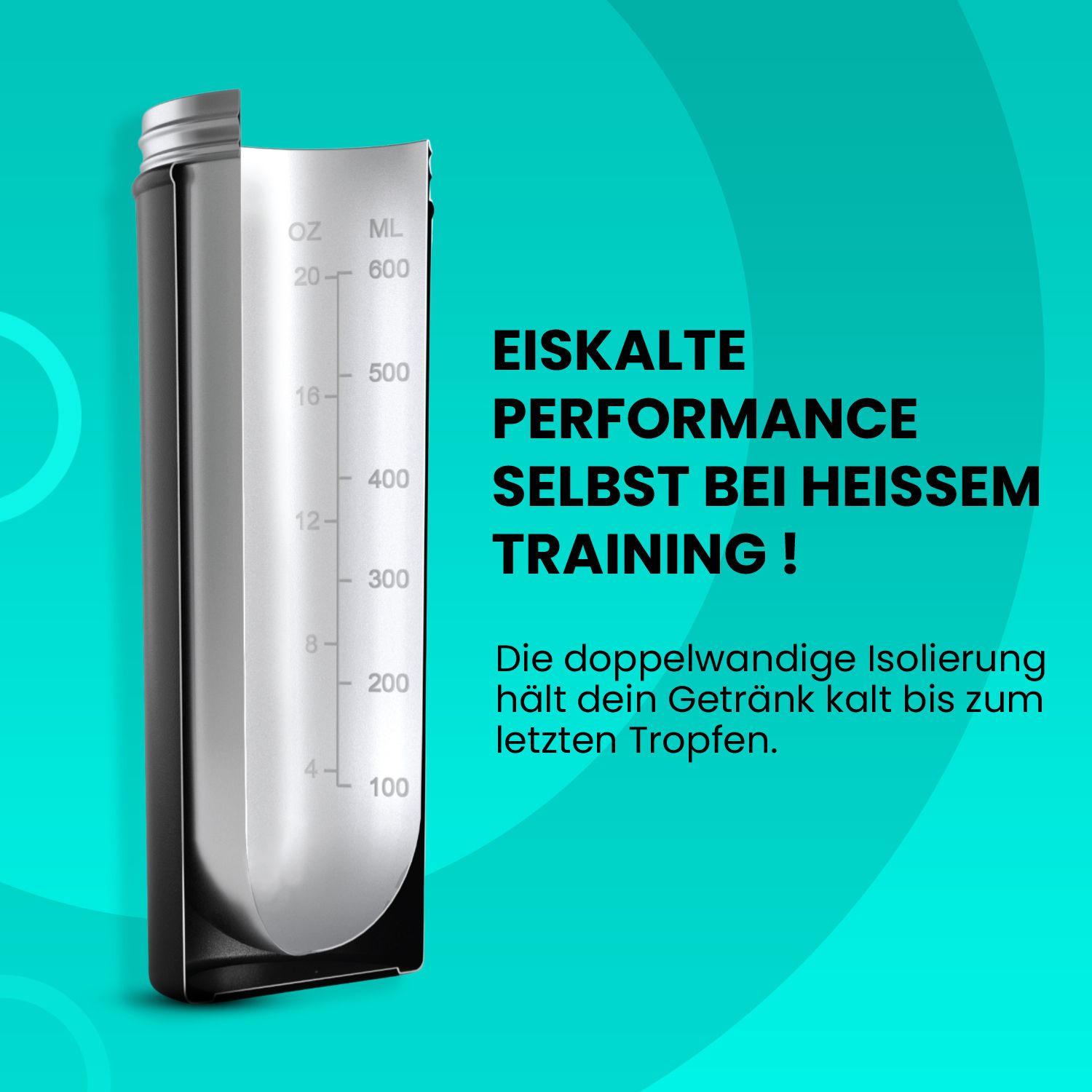 FSA NUTRITION Protein Shaker Edelstahl Insulated