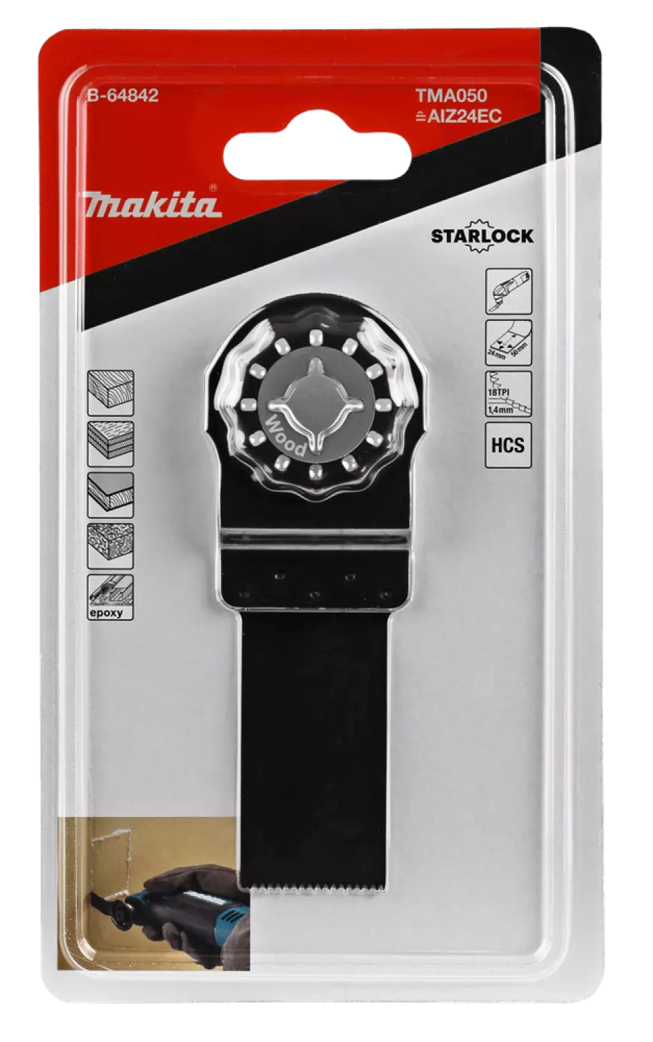 Makita B-64842 / TMA050 Invalzaagblad - 24x50mm