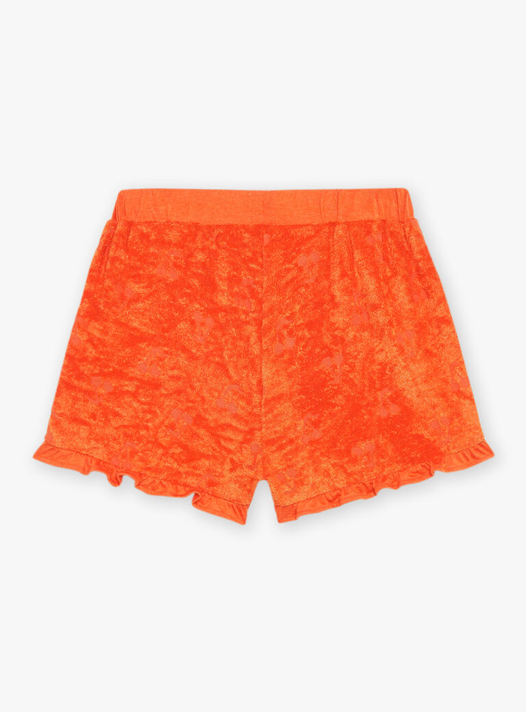 Short orange en éponge