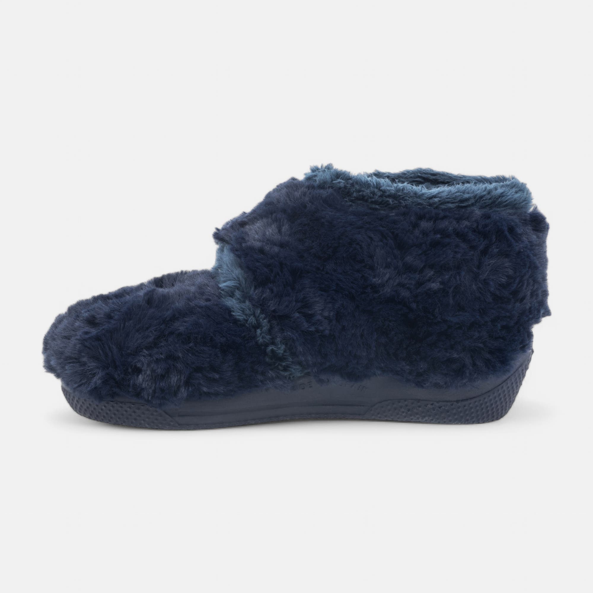 Pantoufles attaches velcros Bébé garçon bleu marine