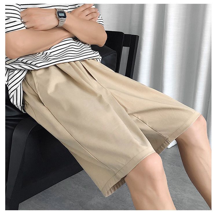 POSI - Effen shorts met rechte pijpen