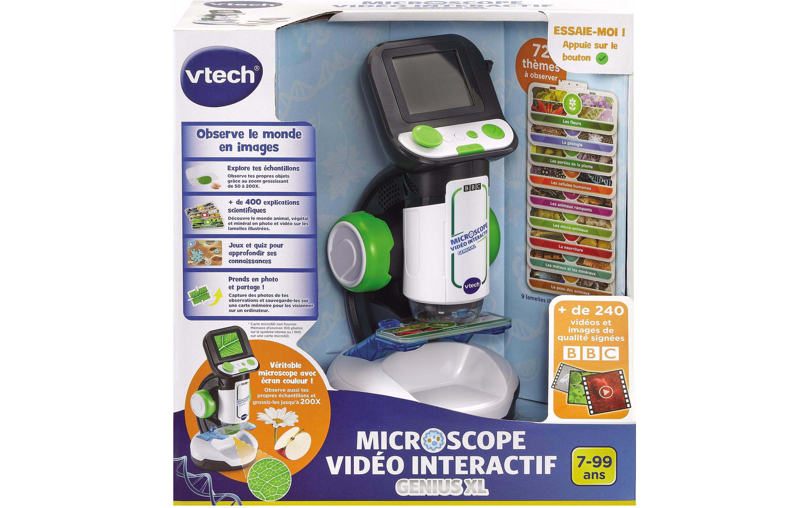 Genius XL – Microscope vidéo interactif -FR-Kinderfreundliches Mikroskop mit 3 Spielmodi