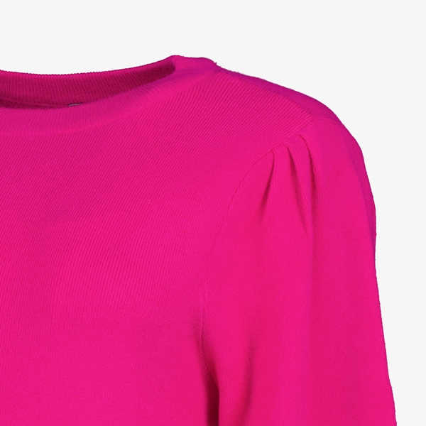 TwoDay dames trui met ballonmouwen roze