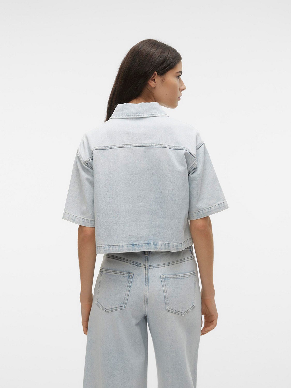 Vero Moda  Lila 2/4 Loose Denim Shirt