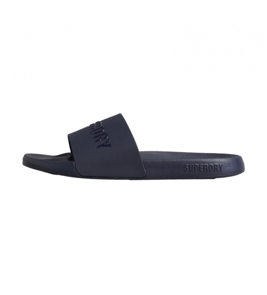 Chinelo de piscina Superdry Code Navy Logo