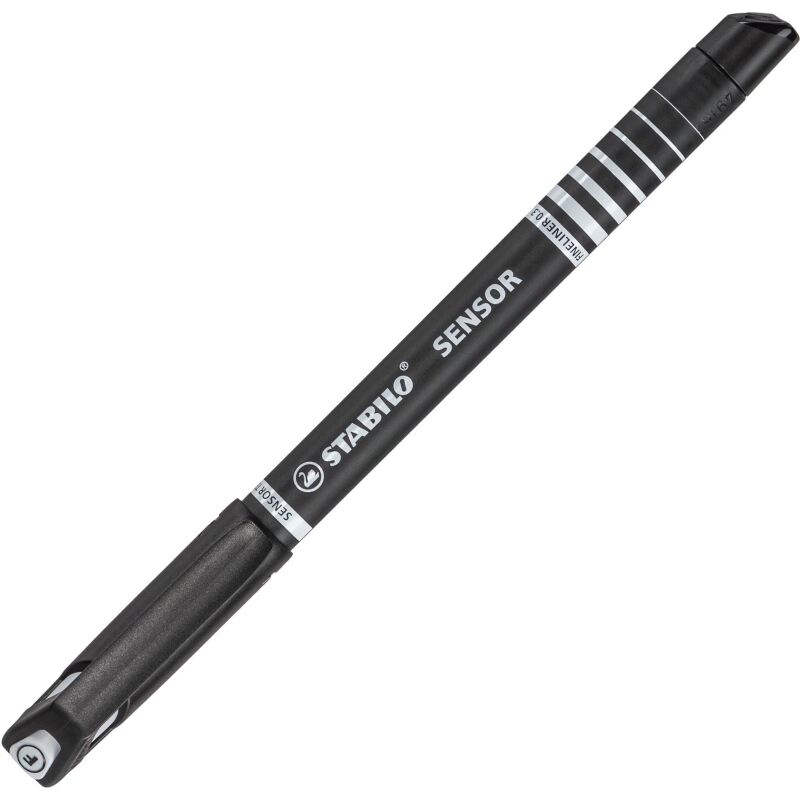 Stylo feutre Stabilo Sensor à capuchon pointe 0,3mm – écriture extra-fine