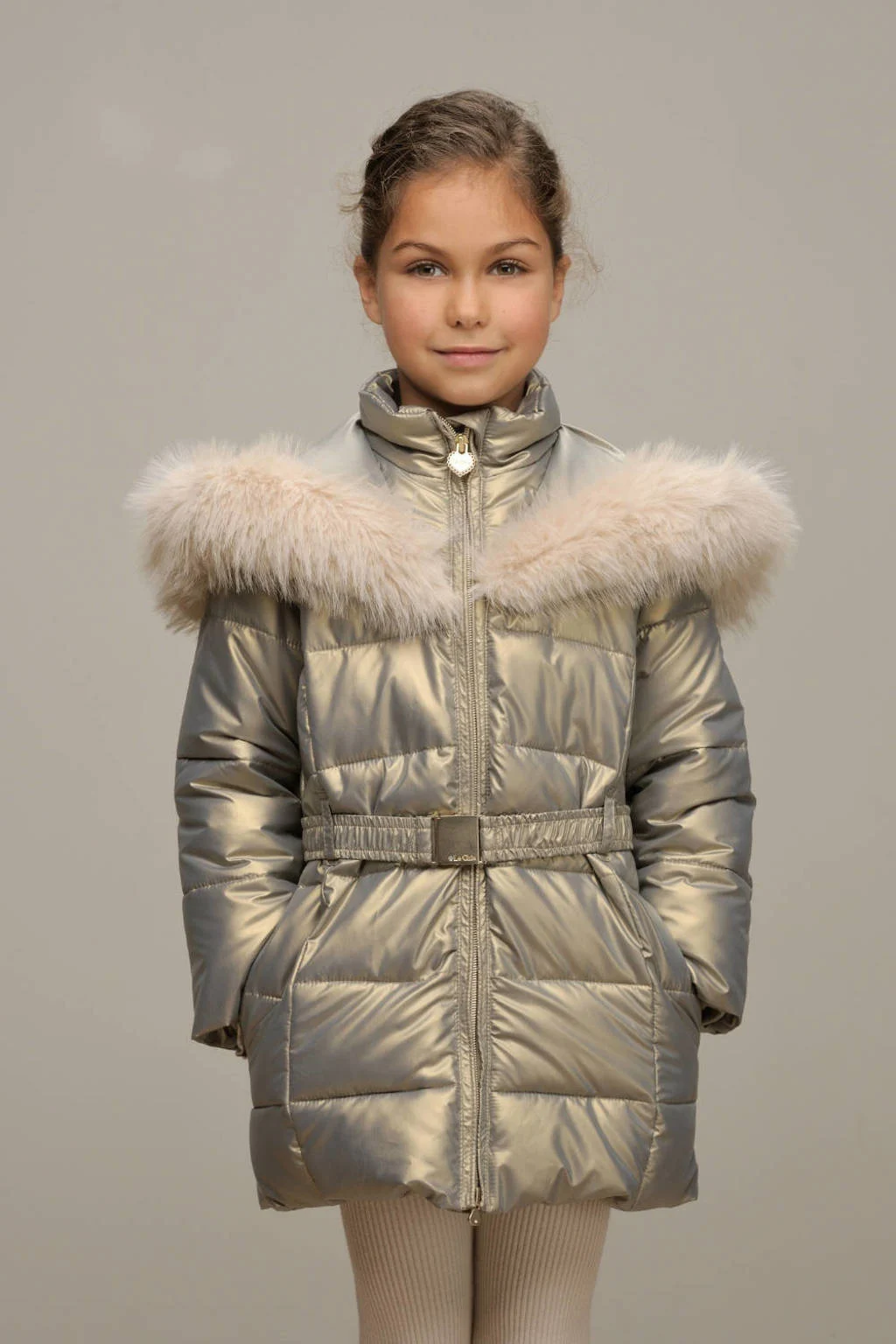 Le Chic gewatteerde winterjas BODETTE goud