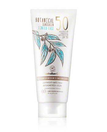 Australian Gold Botanical Sunscreen Tinted Face SPF 50 Medium to Tan 89ml