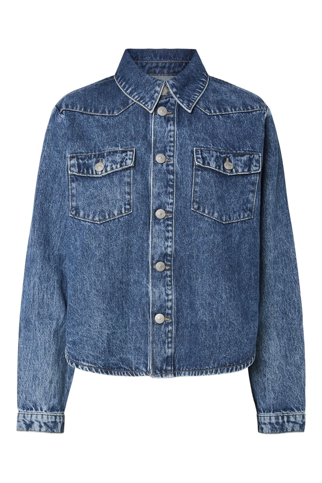 Pieces Pctasha Ls Denim Shirt