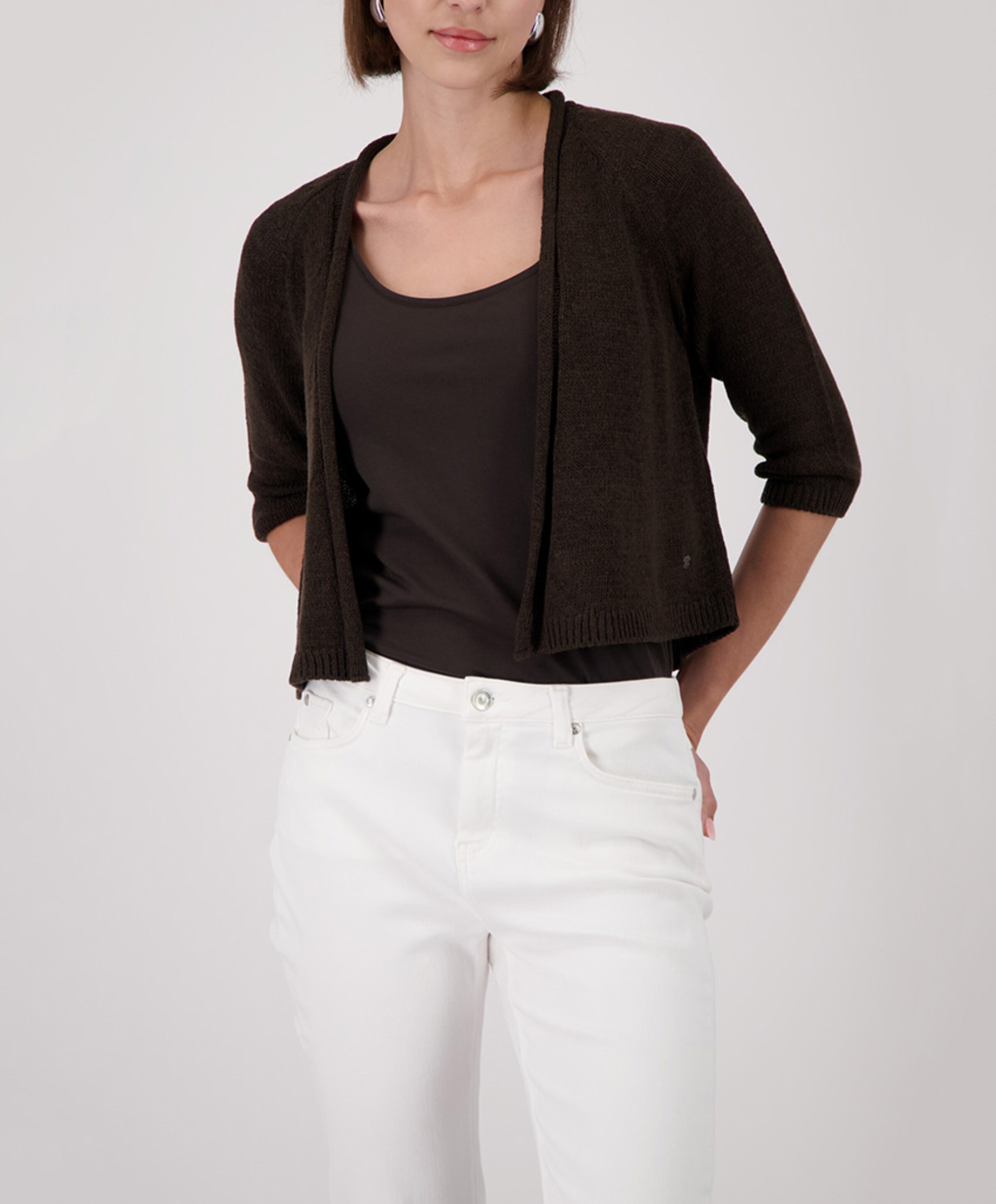 Monari Dames vest bruin