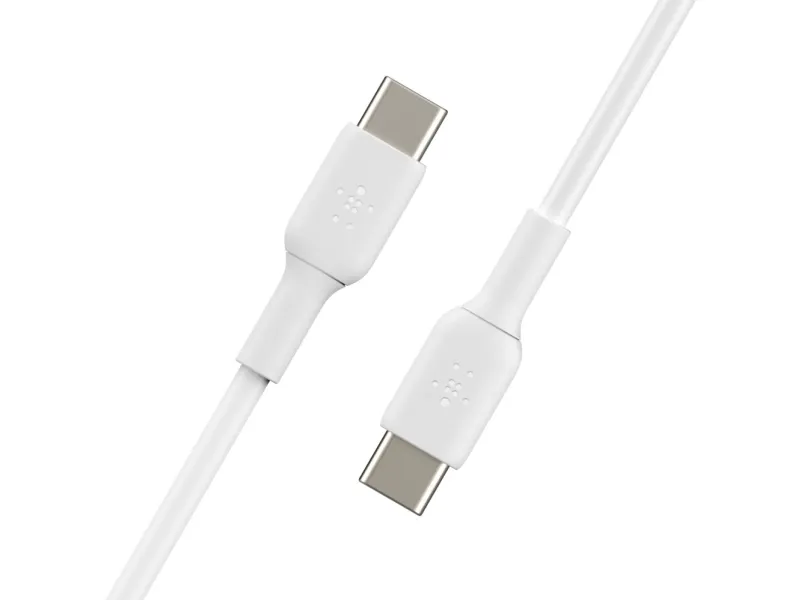 Belkin BoostCharge - USB-kabel - 24 pin USB-C (han) til 24 pin USB-C (han) - 2 m - hvid