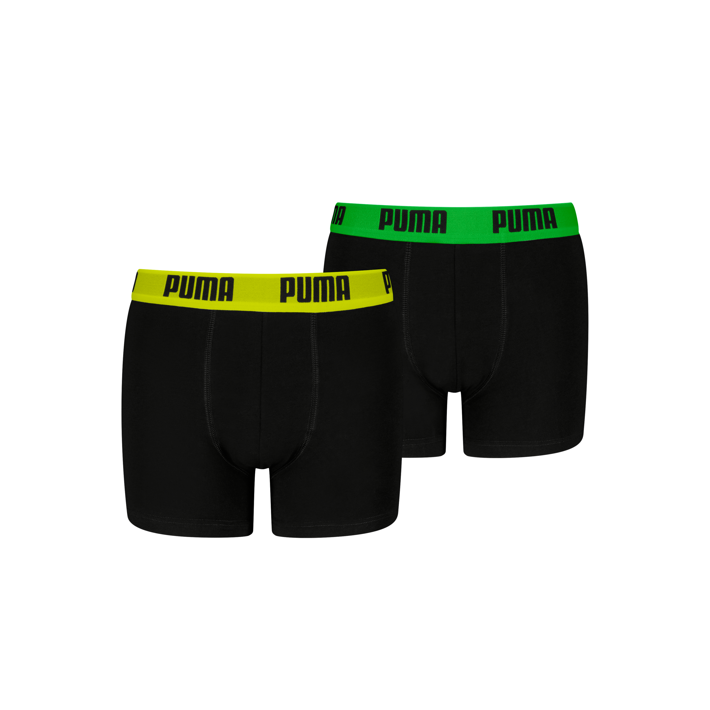 PUMA Boxershorts »PUMA BOYS EVERYDAY BASIC BOXERS 2P«, 2er Packer Packung, Boys, mit Logobund, elastisch