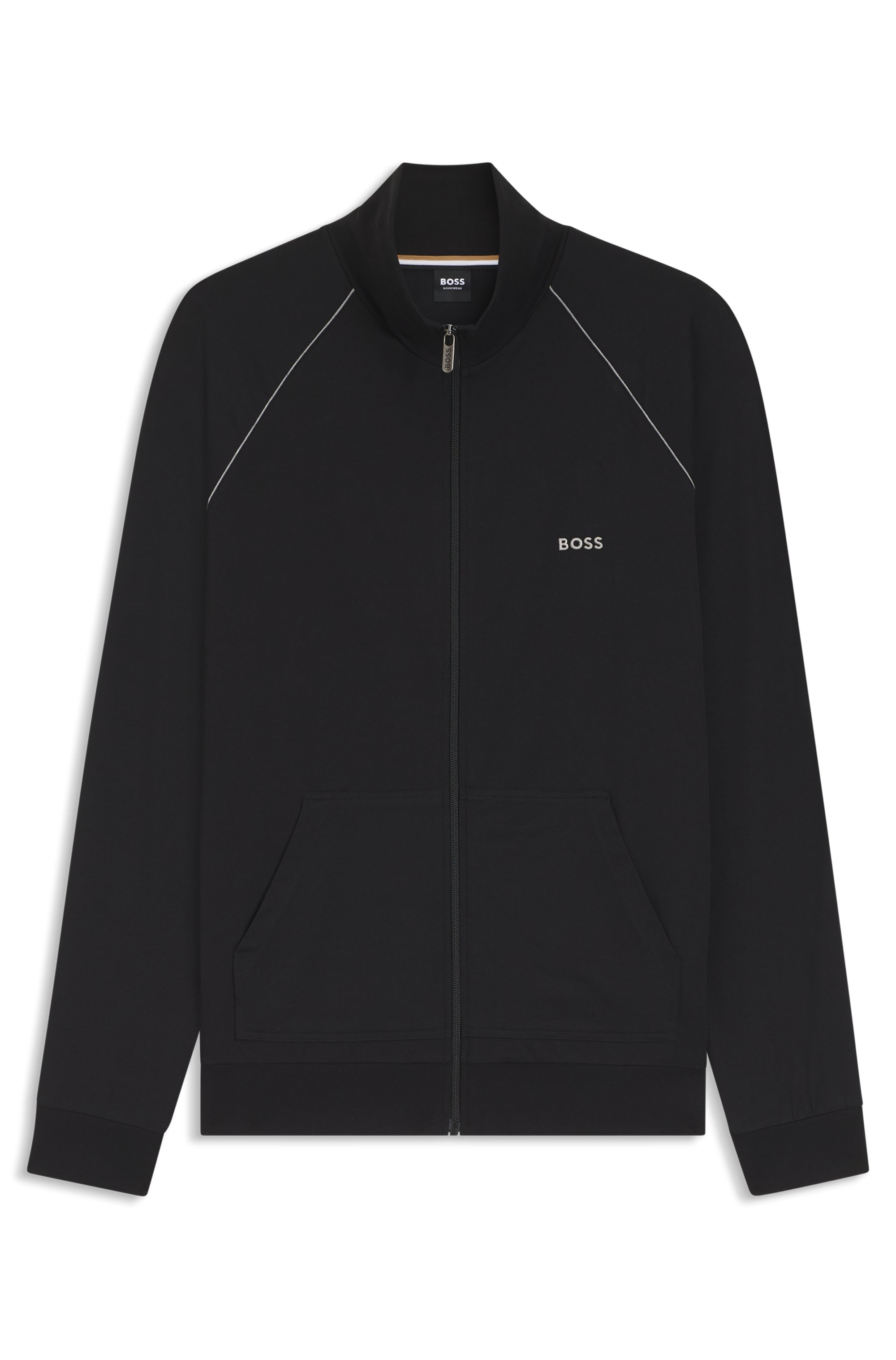 BOSS Sweatjacke »Mix&Match Jacket Z«, mit Kontrastnaht am Ärmel