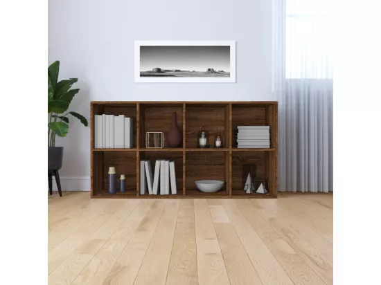 Bibliothèque/Buffet Chêne marron 66x30x130 cm Bois d'ingénierie
