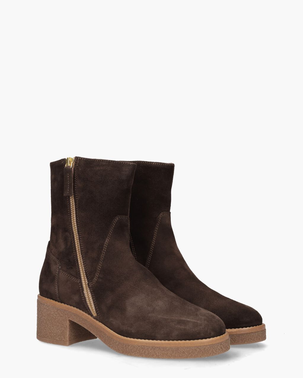 DLSport 5937 Donkerbruin Dames Enkelboots