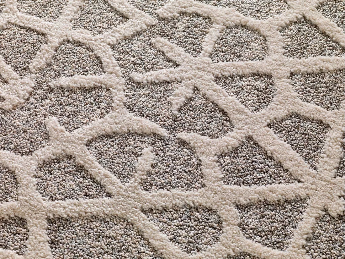 Tapis intérieur - géométrique - beige - 160 x 230 cm - PAULA