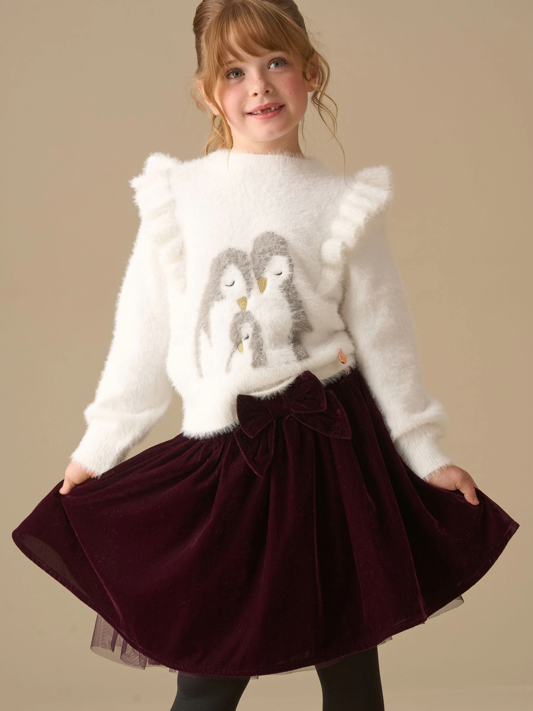 Angel & Rocket Penguin Knitted Jumper
