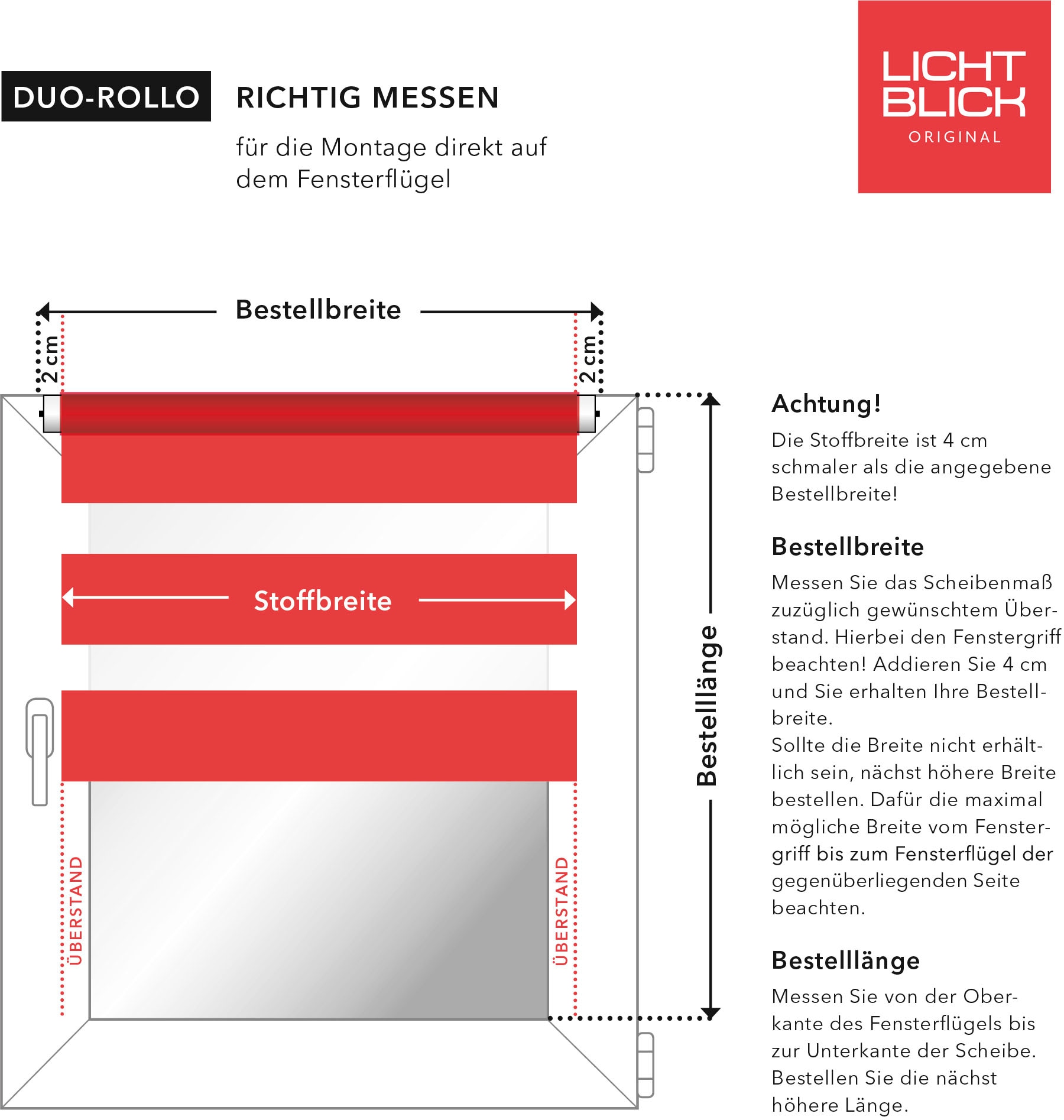 LICHTBLICK ORIGINAL Doppelrollo »Duo Rollo Motiv Blumenwiese« Lichtschutz ohne Bohren freihängend bedruckt