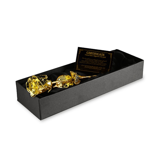 24K Golden Rose - Black Box