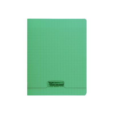 Calligraphe 8000 - Cahier polypro 24 x 32 cm - 48 pages - grands carreaux (Seyes) - vert