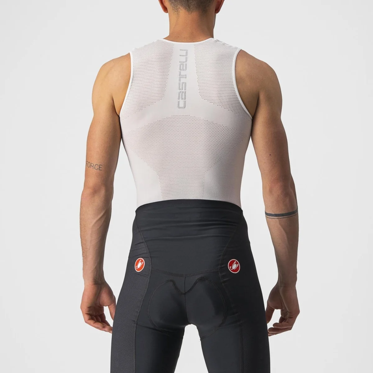 Castelli Core seamless base layer uden ærmer hvid herre
