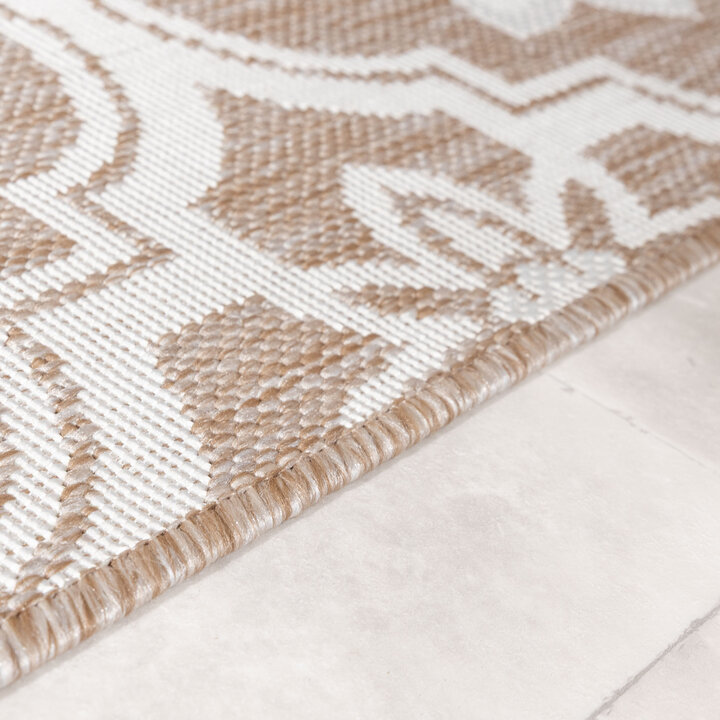 Buitenkleed - Rio Flower Beige