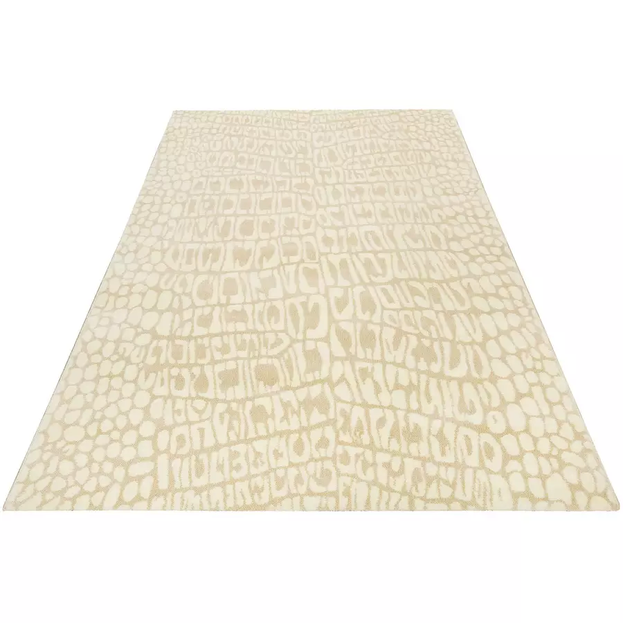 Wecon home Kurzflorteppich Croco beige